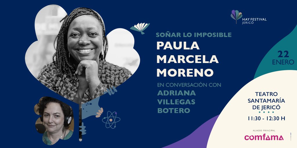 hayfestival_esp's tweet photo. 🌎Descubre las conversaciones del domingo 22 de enero en #HayJericó23 con: 

📖 @IndhiraSerrano
📷 #DanielMordzinski
📖 @PaulaMorenoZ
🌱 #SantiagoBeruete

🎟️Asiste a esta nueva edición y adquiere boletas en: https://t.co/Li4ie17Oki @Comfama https://t.co/5rf2h16HMB