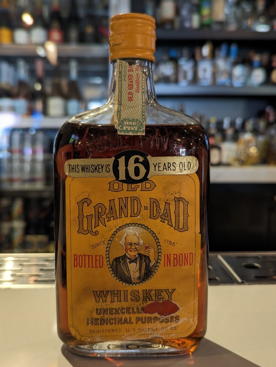 Ever seen a whiskey from 1917!? This bottle of 16 year Old Grand-Dad is 106+ years old! <a href="/JimBeam/">Jim Beam</a>  #preprohibition #bourbon #whiskeylover #dustybourbon #bourbonenthusiast #bourbonpodcast #rarebourbonguy #thebourbonroad