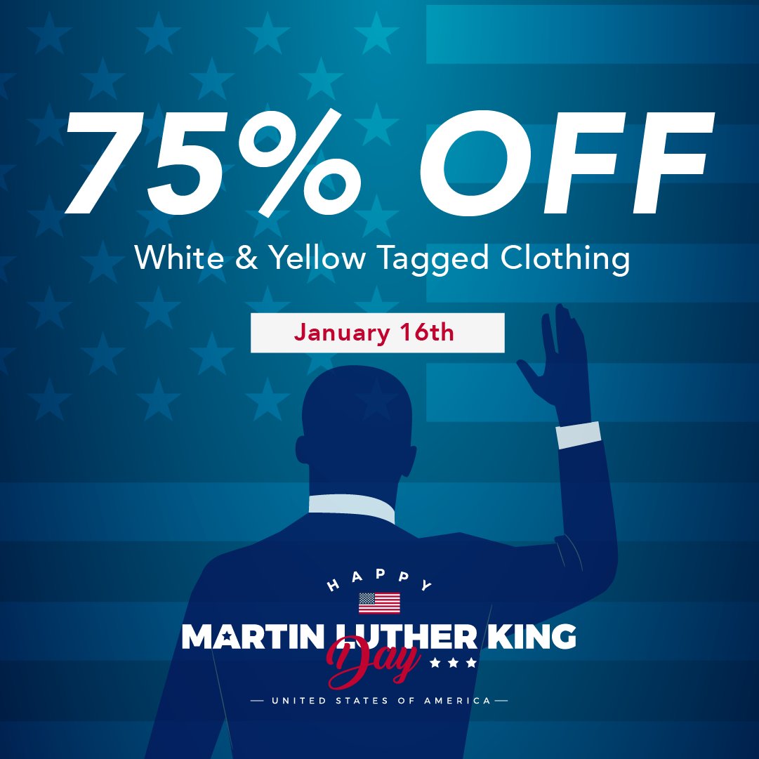 Deals you don't want to miss only at OMG! Thrift
• SALE 75% OFF White & Yellow Tags
• Monday, January 16th 2023

Happy Martin Luther King Day!

#casselberry #altamontesprings #orlando #florida  #thriftstyle #thriftedfashion #thriftfind #thriftedstyle #thrifting #mlk #sale