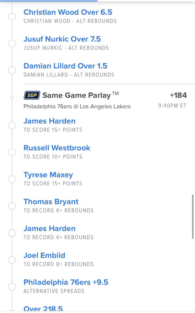 LeggsParlays's tweet photo. Here we go. Last two games of the night. One final variation with no Luka
19 leg same game parlay+
+1435 $150 pays $2,300
It just feels right. Shoot your shot βοΈ
#leggsparlay #samegameparlay #fanduel #nba #sportsbetting #letsride #buildthestack https://t.co/FVINBmAoAs
