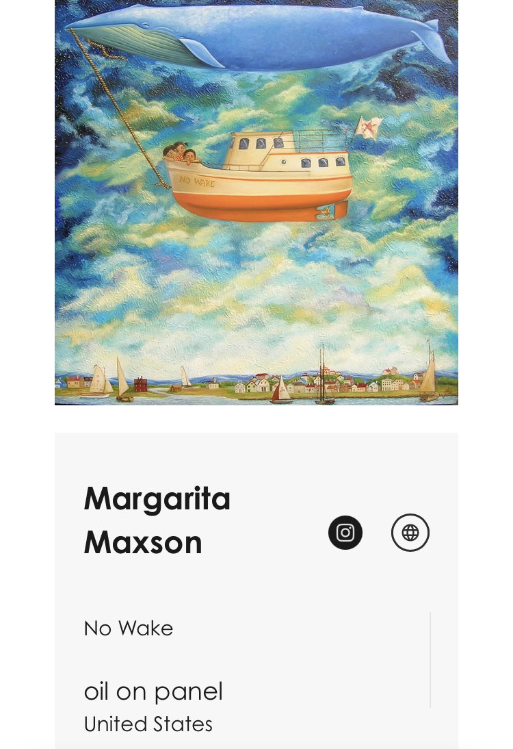 Check my participation at the #onlineinternationalartshow “Places we live”, hosted by Omata Art Gallery
artgalleryomata.com/galleries/plac…

#bluewhale #magicrealism #oilpainting #flyingboat #sleepingchildren #nowake #nightsky #oiloncanvaspainting #contemporaryoilpainting #onlineartgallery