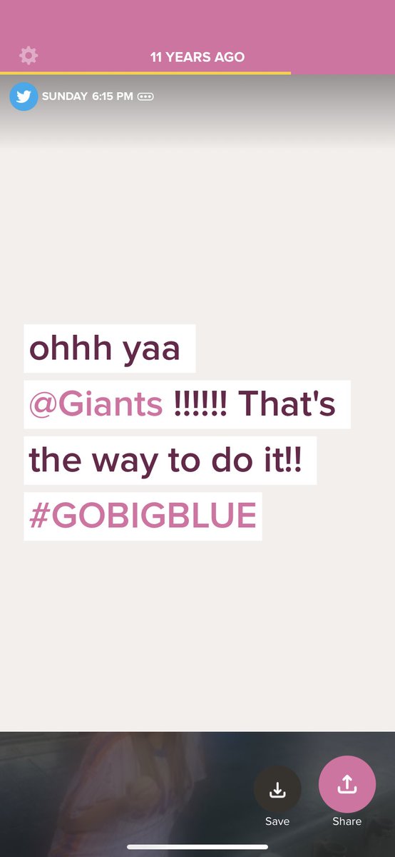 KristiBaxter15's tweet photo. Only took 11 years for this tweet to be relevant again! #LetsGoGiants #NewYorkGiants https://t.co/yysae0Tfc1