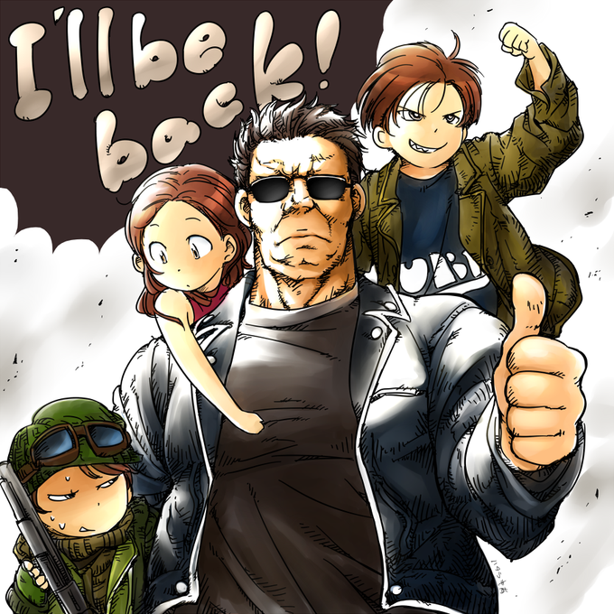 #見た人も無言で黒い何かを上げる 