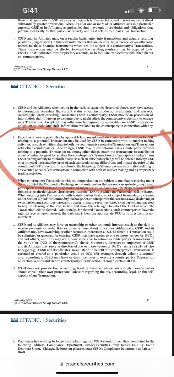 RandallCornett's tweet photo. Bro .. read this shit from citadels swap dealer disclosures. Wow ๐ฎ https://t.co/avVqMTFliD