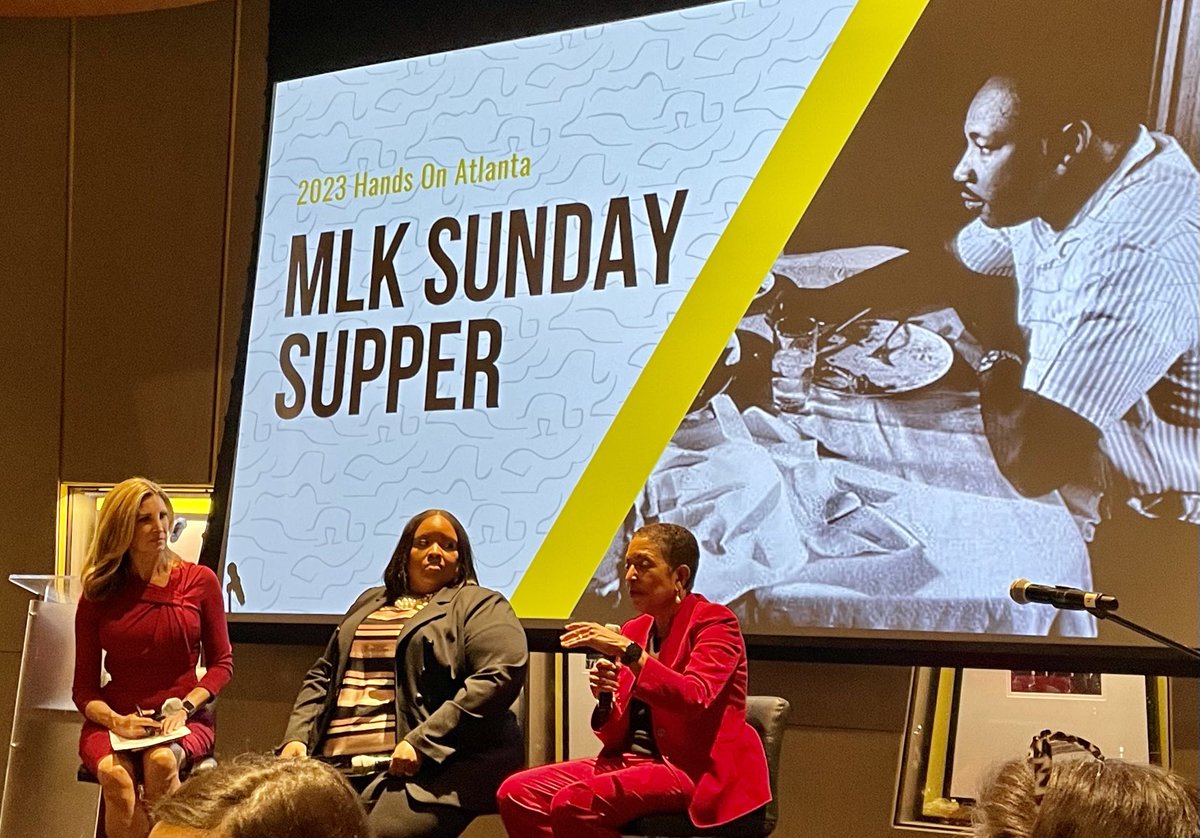 bethcabrera's tweet photo. Important, eye opening conversation about equitable housing in Atlanta at @HandsOnAtlanta’s MLK Sunday Supper! #MLKATL https://t.co/xxkZhaWcU4