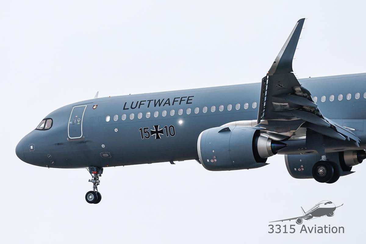 3315Aviation's tweet image. I’m not a huge commercial aviation fan(except for the  787).  But give me a @Team_Luftwaffe @Airbus A321neo and I’m all over it. Hope to see our German friends at @FlyBGR again. #planegeek
