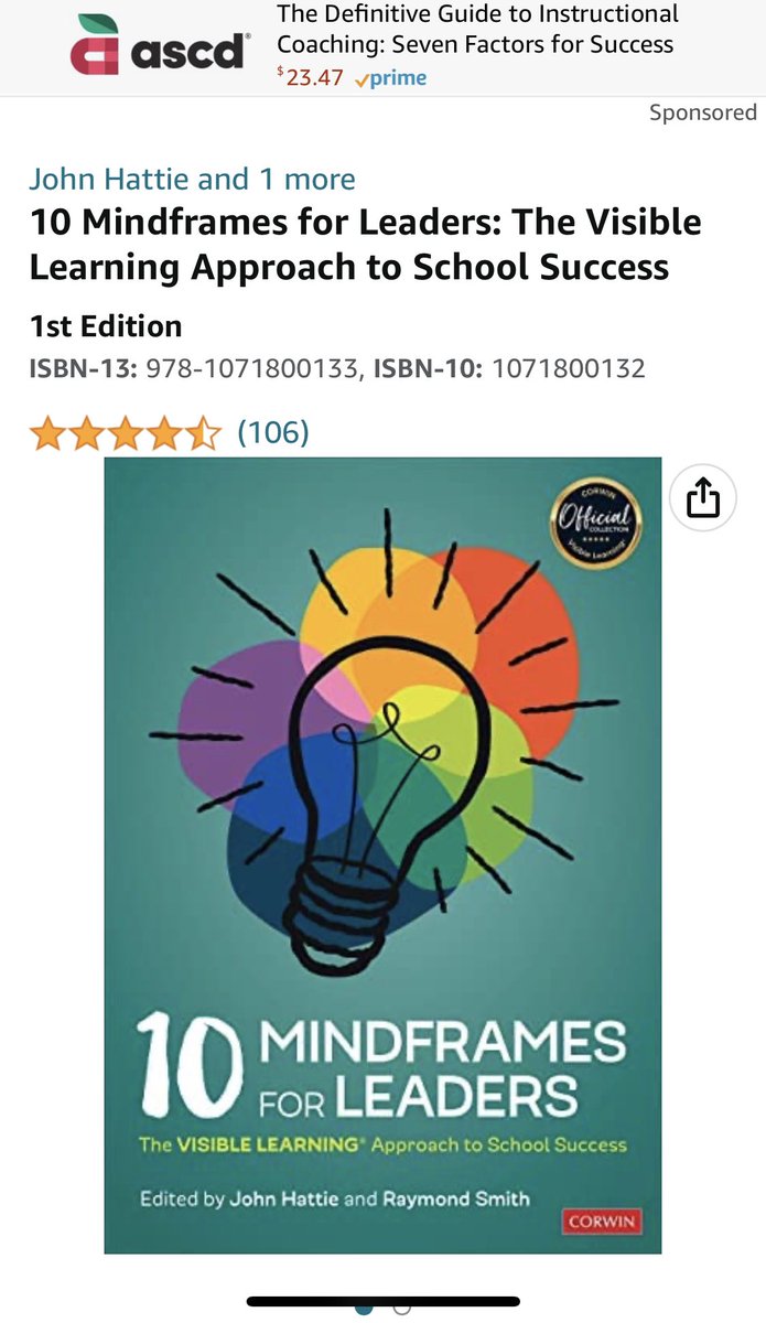 tikaee's tweet photo. This book has so many great strategies and tips for all #instructionalleaders! It is a perfect pairing to #PLCPlus! #edutwitter @NancyFrey @DFISHERSDSU @john_hattie #effectsize #visiblelearning #dialogue #activators https://t.co/EqjVuGF9i8
