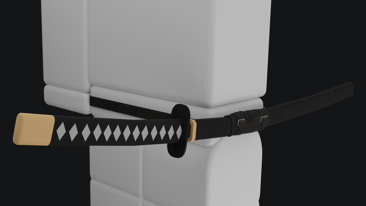 AstroMonkeyDev's tweet image. UGC Concept #4
Katana Belt Strap

#roblox #robloxart #RobloxUGC
