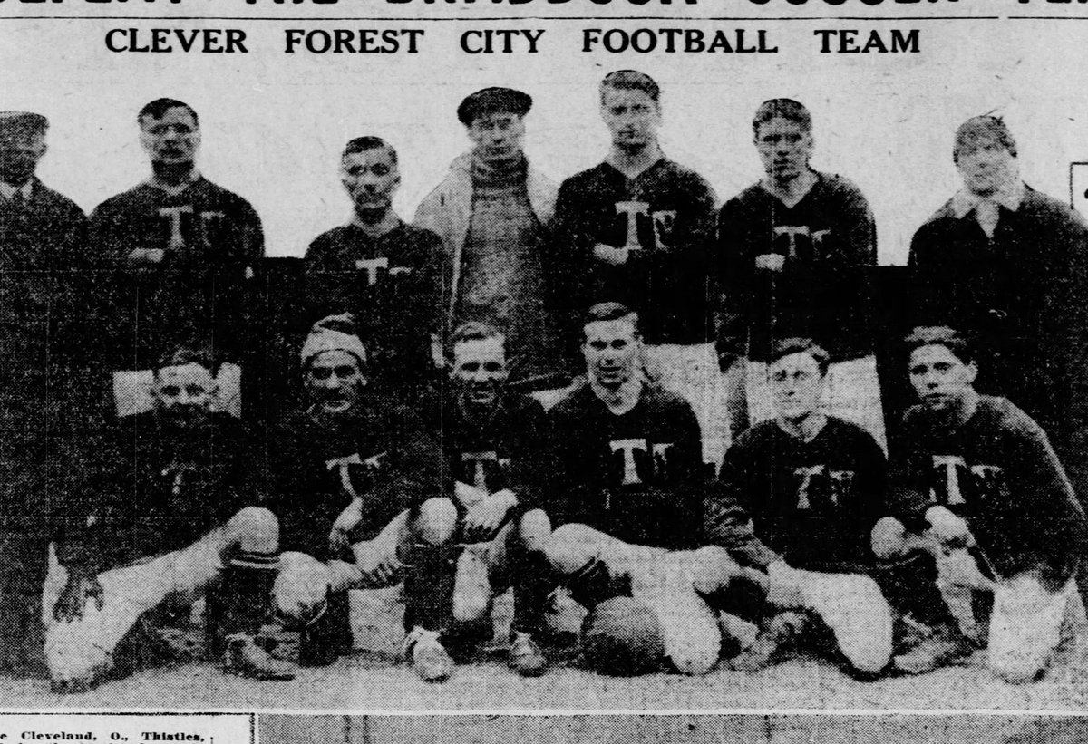 Today in #USOpenCup history...#OTD 1916: In the 3rd edition of the Nat'l Challenge Cup, Thistles FC of #Cleveland travels to Homestead Park in Homestead, Pa. and defeats Braddock FC 3-1 to become the 1st Northern #Ohio club to ever reach the Quarterfinals