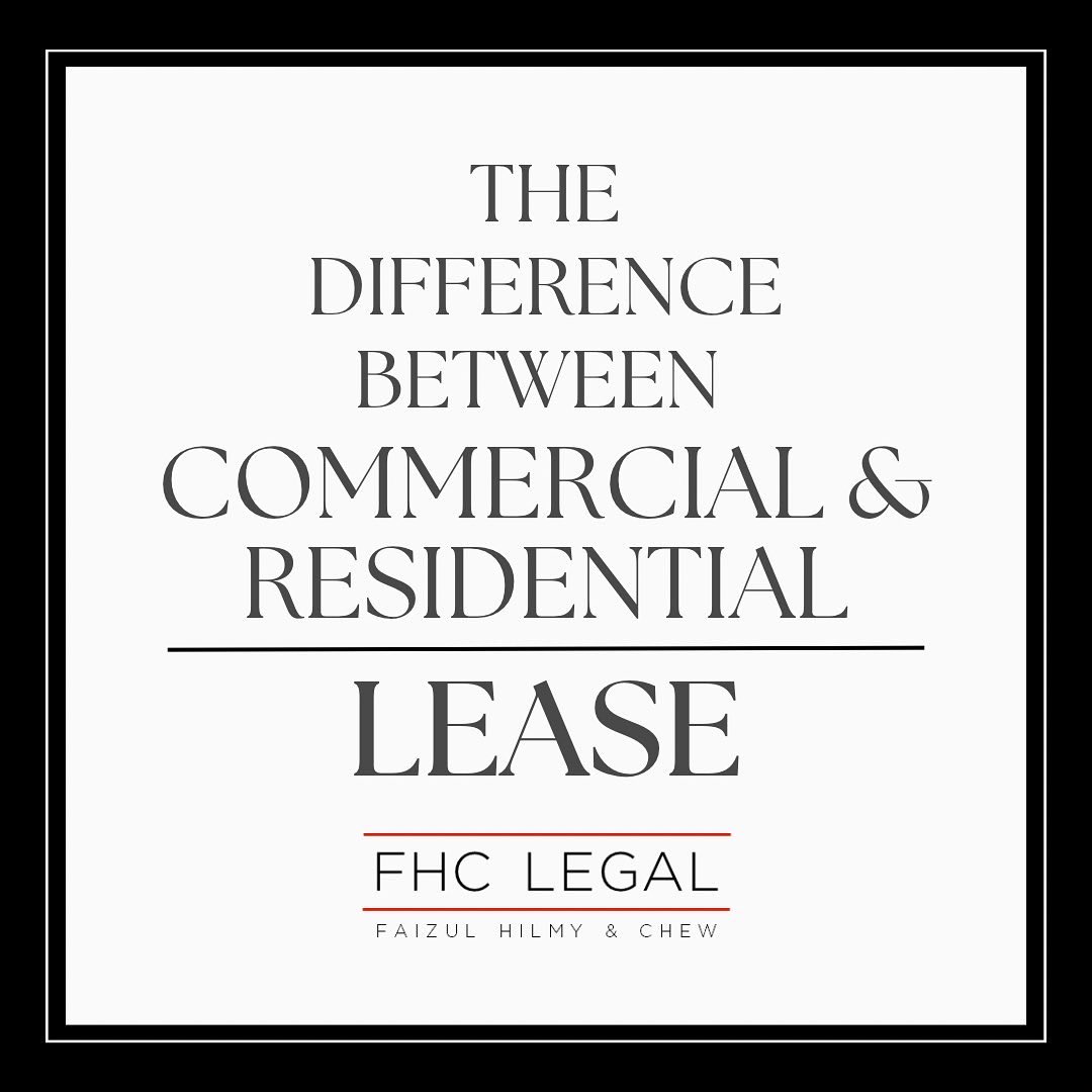 fhc_legal's tweet photo. Difference between #commercial and #residential #lease
.
.
.
#commerciallease #residential #propertymanagement #commerciallaw #commerciallawyer #property #contract #propertylaw #companylaw #lawyer #lawfirm #fhclegal #johorbahru #kulai #johor #singapore #malaysia https://t.co/3reySz48Mm