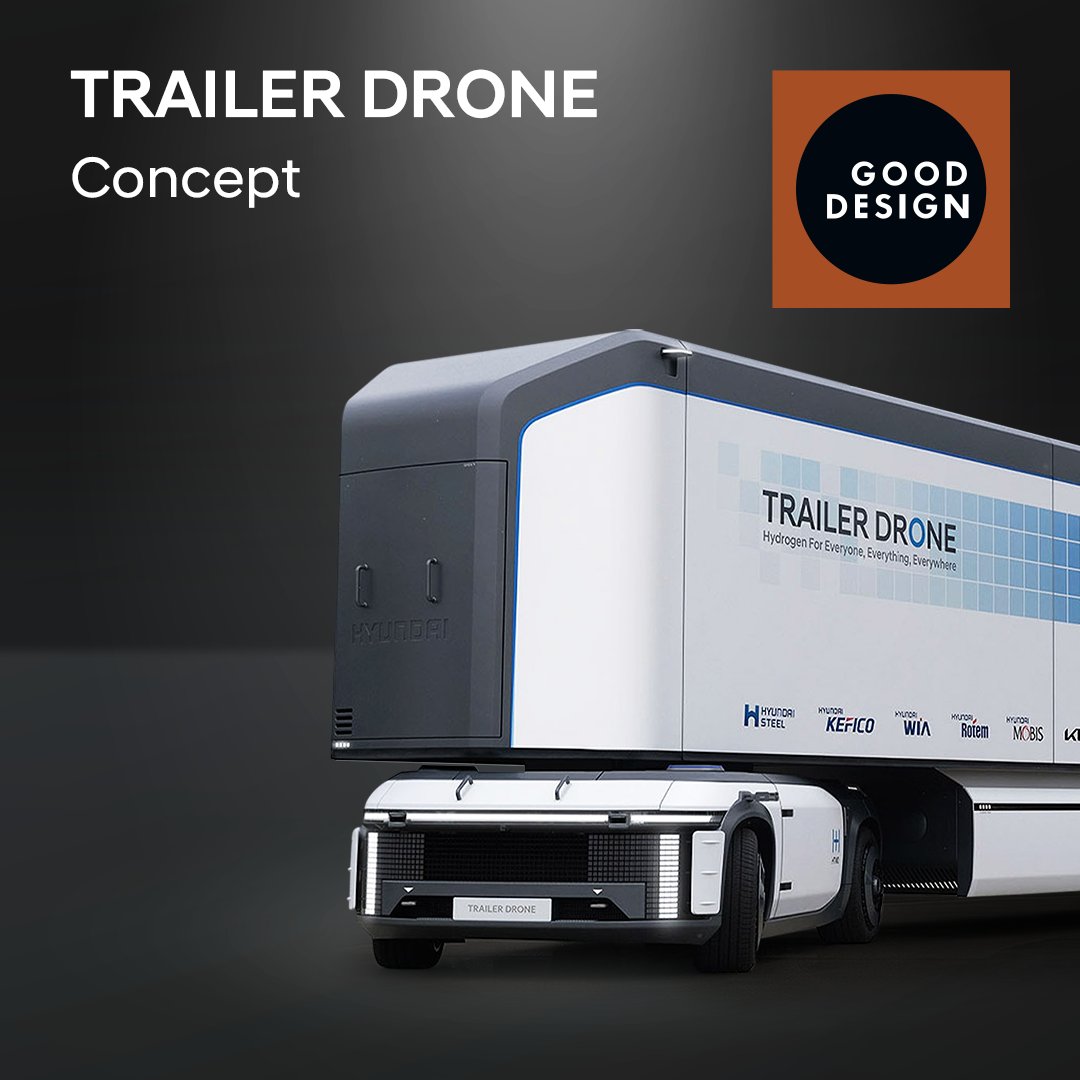 HMGnewsroom's tweet photo. #Hyundai wins 2022 #GoodDesignAwards.
#MobED, #PnDMobility and #L7 have earned awards in the robotics category while #SEVEN Concept and #TrailerDrone have each earned in the transportation category. https://t.co/2tfJ1dan7g