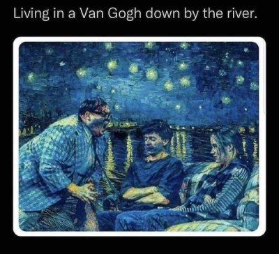 cobyculbertson's tweet image. 🤣 A little of mash up of motivational speaker #MattFoley and Post-Impressionism "Starry Night"