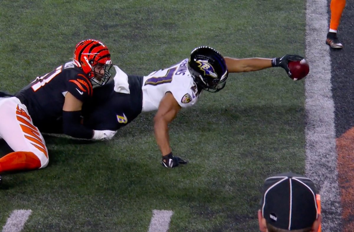 Ravens's tweet photo. PLAYMAKER. 

@Jkdobbins22 https://t.co/VG8SUkmp1B