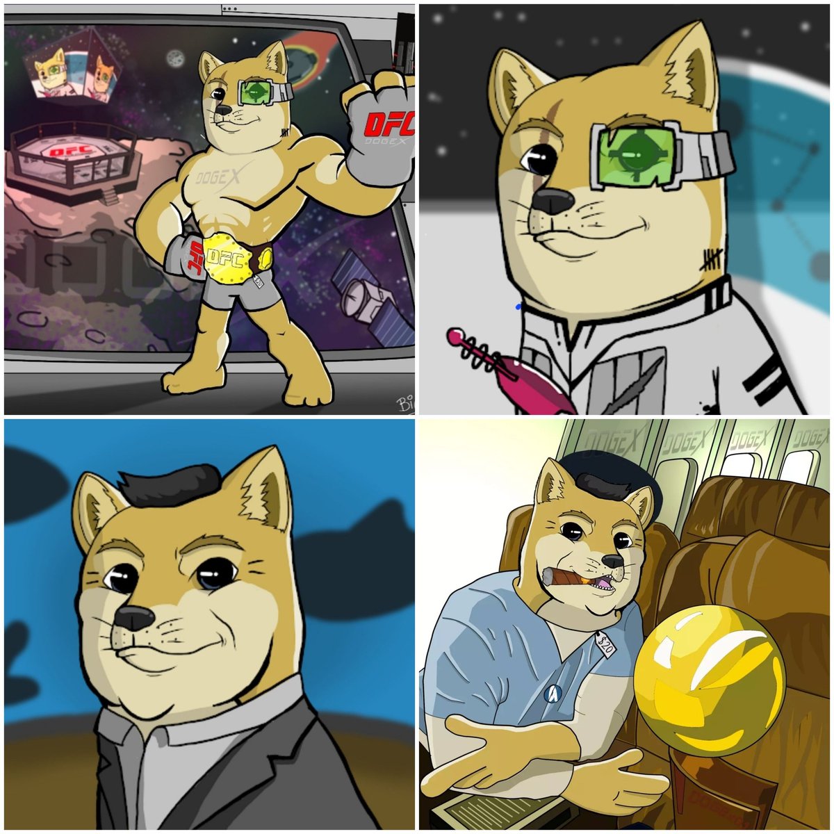 DogeXNFT's tweet photo. @COOP3RDRUMM3R Come and check out DogeX we are a community takeover project and now we are ready to lift off again just in time for Elon to put a dogecoin on the moon. https://t.co/xMvW6RfH1E https://t.co/vN5l7ucdG5