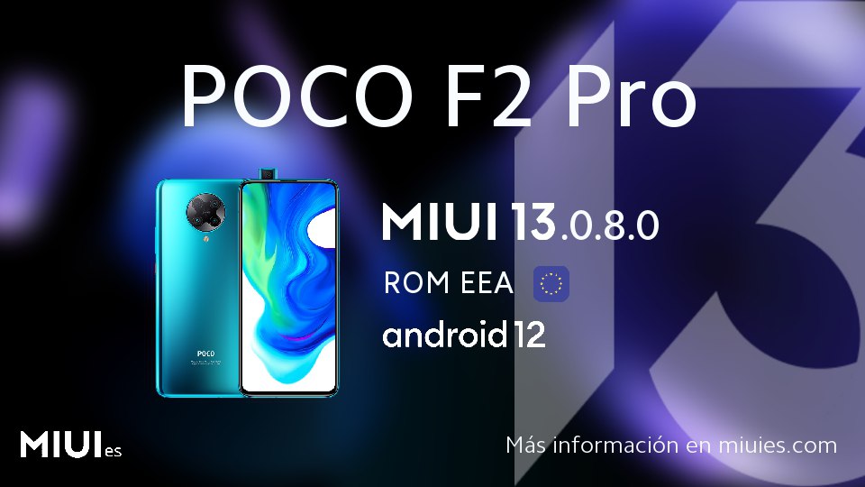 MIUISPAIN's tweet photo. Actualización para el POCO F2 Pro
🔹 Versión 13.0.8.0
🔹 MIUI 13 EEA Mi Pilot
🔹 Android 12
Descargar: https://t.co/4SwsVxopcJ
#POCOF2Pro #lmi #EEA #MIUI13 https://t.co/KMAbt7IGV5