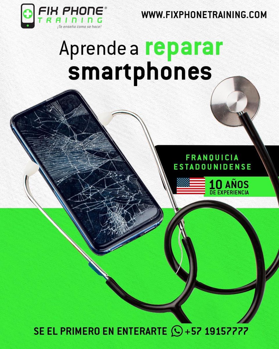 FPhoneTrainingC's tweet photo. Un negocio con futuro!
Aprende y se pionero en esta industria de darle una nueva vida a los dispositivos móviles.📱🌱
Llámanos y te contamos 👇
+57 1 9157777
+1 347 491 5897
https://t.co/Noxqw1DN5E #franquicias #tecnologia #franchise #reparacioncelulares #ReparacionTablets https://t.co/UarjqfVb6k
