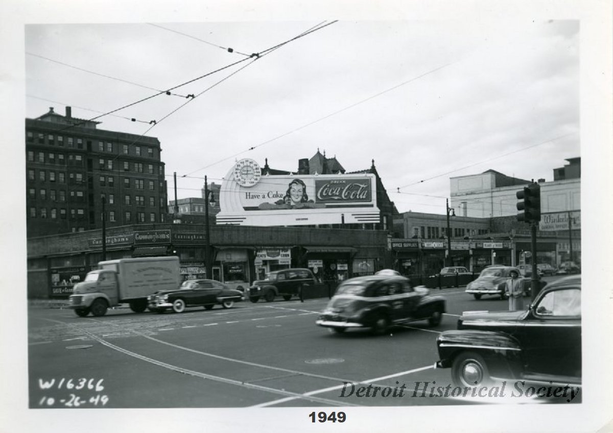 Detroit Street View on Twitter "Detroit, Woodward & Myrtle (i.e. Mack), 19492022. Two city