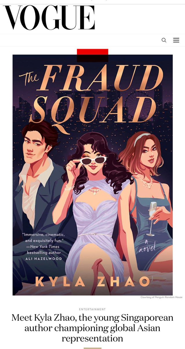 kylazhao_'s tweet photo. VOGUE.

My book is featured in VOGUE!!!!

My trio of fraudsters in one of the world's biggest magazines!!!

This does not feel real 🥹 🫶 https://t.co/YfWyFlbOiB