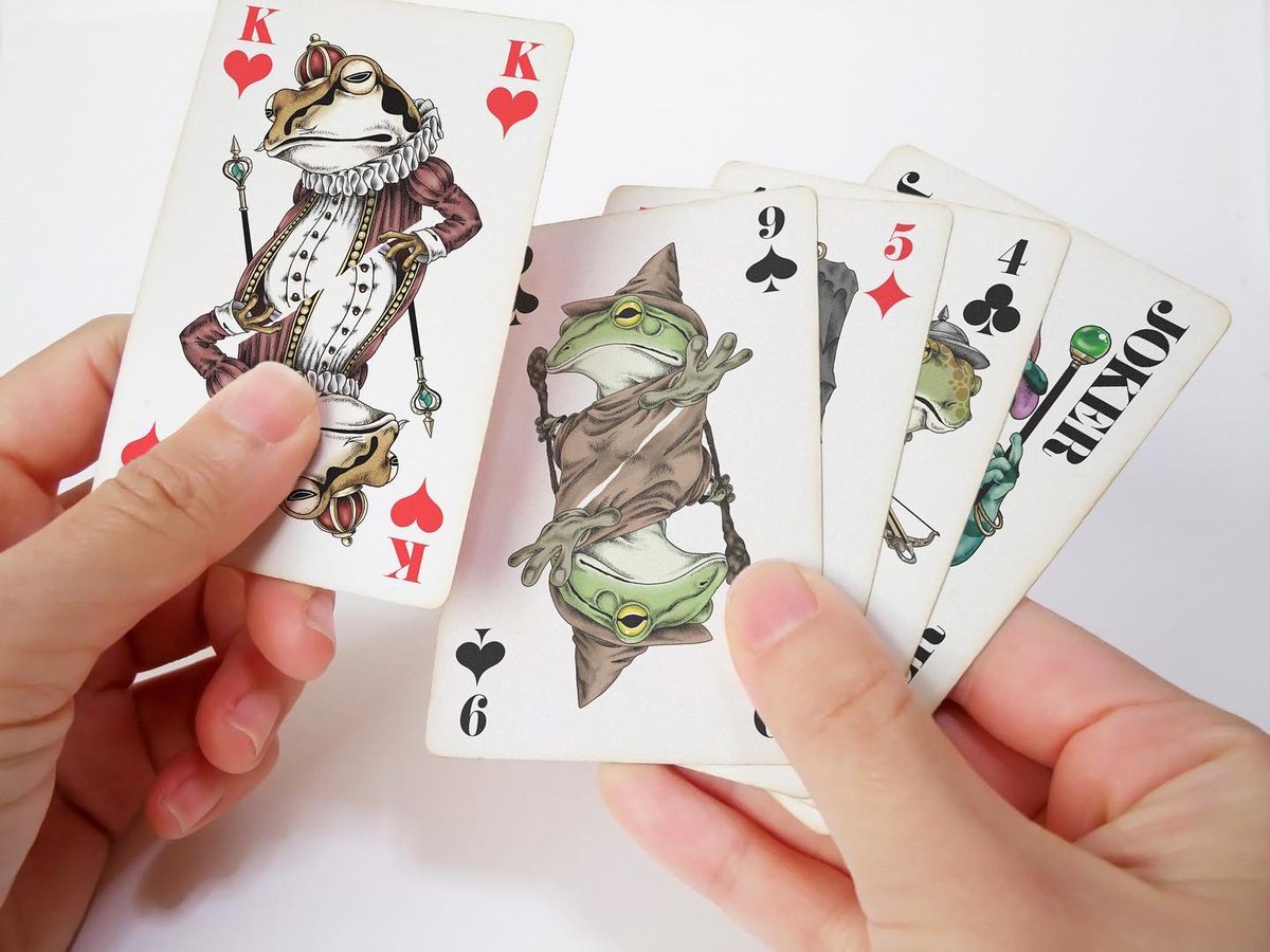 ZenSelect's tweet photo. About 40 hours left! And finally 90% achieved! ! 

You can now also choose KAWARS frog playing cards sold out at events such as Dezafest with additional Ethernet! ! 

Thank you for your support! 

https://t.co/NBPFGoCUyX 

#kickstarter https://t.co/0x0lFiCo2l