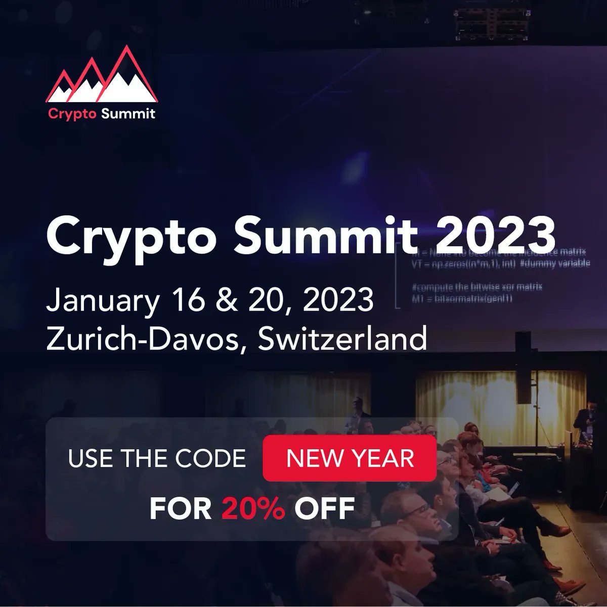 FintechCH's tweet photo. What are the top 10 predictions for the digital asset industry for 2023? How will crypto technology reshape society by 2030? Get these questions answered by experts at Switzerland's CryptoSummit happening now: https://t.co/9xBqGmYIp8 @smartvalorinc #cryptobus #zurich #davos https://t.co/Oe65RQAXLC