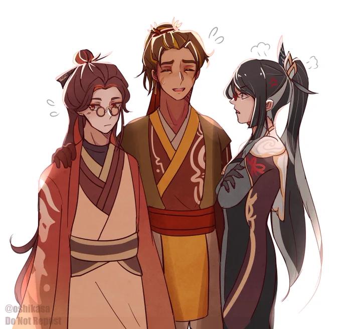 "surely this is not the case of two old coots in cahoots, rusing to excuse themselves that they might venture behind one's back to scurry away and go traveling together!?" - cloud retainer(ft. mountain shaper and moon carver)#genshinimpact #adepti 