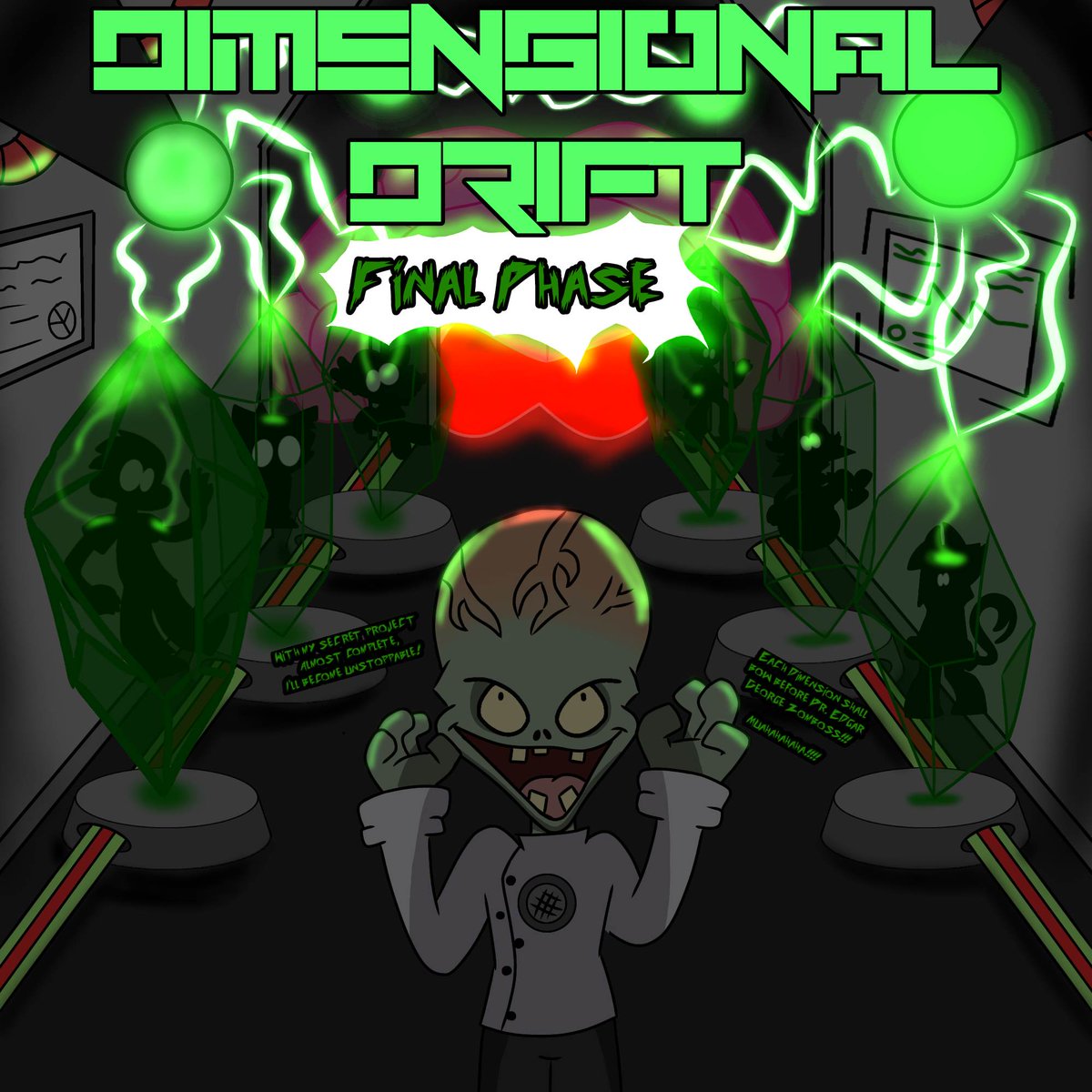 PmcRevenant's tweet photo. "Dimensional Drift: Final Phase"
Plot: After capturing the "powerful assets", Zomboss began draining from them and fueling his secret project. Will Collin, Penny and the other survivors stop this mad zombie's plans for a dimensional takeover?
#DimensionalDrift #PvZ2 https://t.co/DbOhn94oMQ