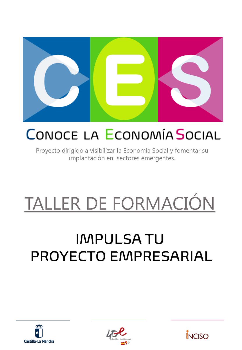 IncisoES's tweet photo. 🛑¡Proyecto 𝐂𝐄𝐒 (𝐂𝐨𝐧𝐨𝐜𝐞 𝐥𝐚 𝐄𝐜𝐨𝐧𝐨𝐦𝐢́𝐚 𝐒𝐨𝐜𝐢𝐚𝐥)!
🏃‍♀️🏃Seguimos ayudándote a 𝐞𝐦𝐩𝐫𝐞𝐧𝐝𝐞𝐫 a través de la #EconomíaSocial y de la fórmula de la 𝐂𝐨𝐨𝐩𝐞𝐫𝐚𝐭𝐢𝐯𝐚 𝐝𝐞 𝐓𝐫𝐚𝐛𝐚𝐣𝐨 𝐀𝐬𝐨𝐜𝐢𝐚𝐝𝐨.
#ProyectoCES #emprendimiento @gobjccm @EconomiaCLM https://t.co/uTFfBr7KED