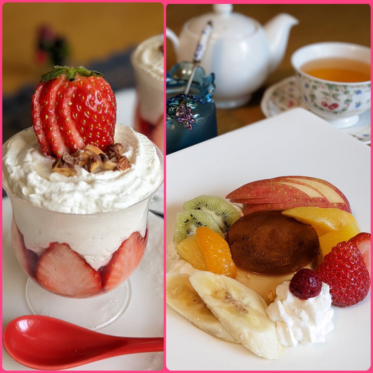 hazakura_2's tweet photo. 💓葉桜カフェ💓

最近忙しくて作れてないけど
昨年ツイした一部を
コラージュしてみた😊
一つでも見覚えあったら嬉しいな✨

今年も閑散期にまた作ろ💕🤗

#おうちカフェ
#手作りスイーツ https://t.co/gCCtFQhFkp