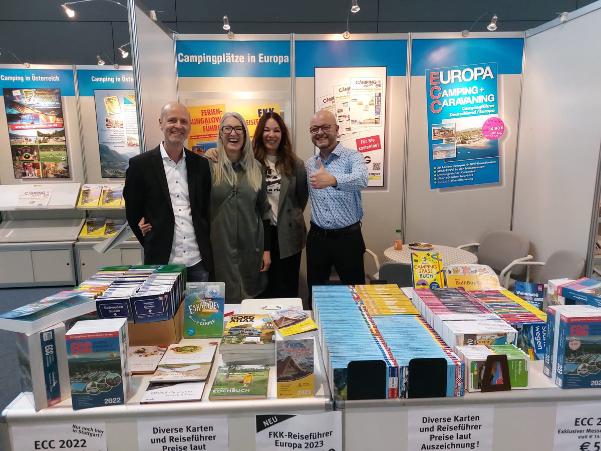 ECC_Camping's tweet photo. 🙋🏼♀️Hallo zusammen und viele Grüße von der CMT - die Urlaubsmesse in Stuttgart!
Noch bis Sonntag 22.1. gibt’s auf der CMT und bei und am Stand F01 in der Halle 8 Camping-Informationen für Euren nächsten Urlaub 😀 Wir freuen uns auf Euch 🤙🏻
#cmt23 #diemüllerscampen https://t.co/kE5XbNvDXf