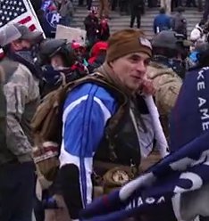 The #FBI has identified many people who incited violence at the U.S. Capitol on January 6, but it still needs your help to bring others to justice. If the man in this photo looks familiar, submit a tip at tips.fbi.gov or 1-800-CALL-FBI, and mention photo 208-AOM.