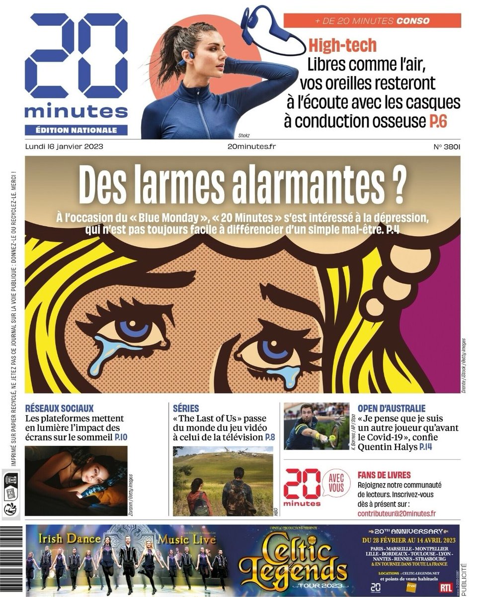 David Masson (@psy_massondavid) on Twitter photo Si le fameux #BlueMonday -une invention marketing faisant croire qu'acheter rend + heureux- est un fake, la #dépression, elle, est bien réelle et peut toucher 20% d'entre nous. Comment la repérer et la traiter? On en parle dans <a href="/20Minutes/">20 Minutes</a> aujourd'hui.
<a href="/BorisChaumette/">Boris Chaumette</a> <a href="/Psysonigo/">Isabelle Sonigo Psychologue</a> Si le fameux #BlueMonday -une invention marketing faisant croire qu'acheter rend + heureux- est un fake, la #dépression, elle, est bien réelle et peut toucher 20% d'entre nous. Comment la repérer et la traiter? On en parle dans <a href="/20Minutes/">20 Minutes</a> aujourd'hui.
<a href="/BorisChaumette/">Boris Chaumette</a> <a href="/Psysonigo/">Isabelle Sonigo Psychologue</a>