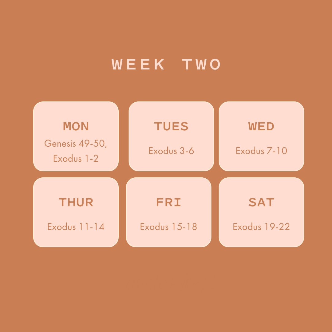 mintedtruth's tweet image. Reply with an emoji if you're excited to start Exodus this week!