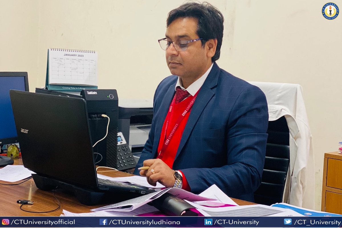 CT_University's tweet photo. #Day5 
CT University's School of #Pharmaceutical Sciences, organised a virtual FDP in a joint venture with #APTI. The last day of #FDP was commenced with expert talk of Dr. Anoop Kumar, Assistant Professor, Department of #Pharmacology, #DIPSAR, New Delhi. 
#CTU #TeamCT #CTians https://t.co/Su4B0JOnr0