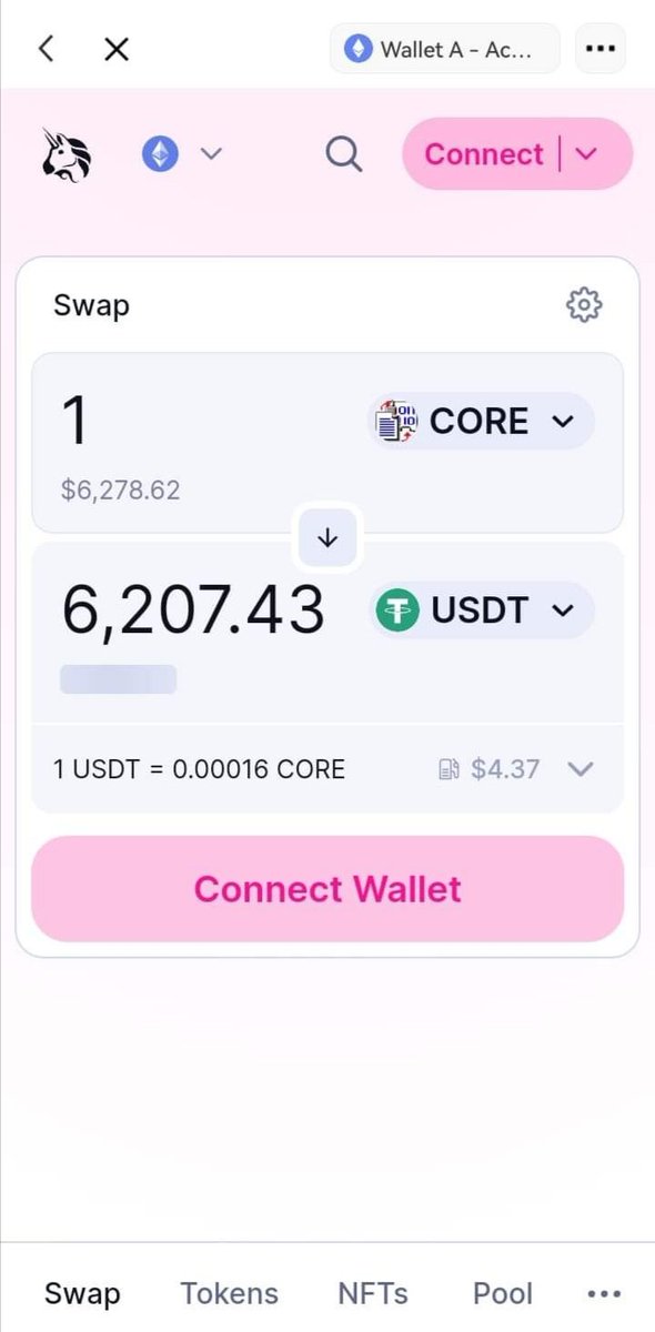 jamila_go's tweet photo. OMG‼️ mainnet CORE Price on OKX Uniswap is $6000😳😱😲

Goto OKX via Official Link and see it yourself: https://t.co/9BbIb8LyzE  sign up and get Mystery Boxes up to $10,000 in crypto. https://t.co/hYUGwS4YMo