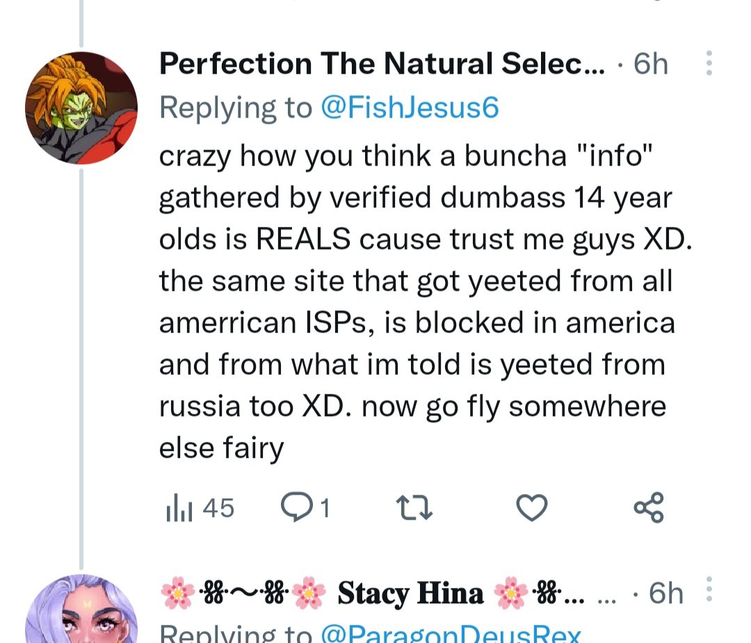 FishJesus6's tweet photo. Man got mad I called him out and went as far as saying everything is "fake news" apparently getting really defensive over these fictional women https://t.co/zXMVybIL8u