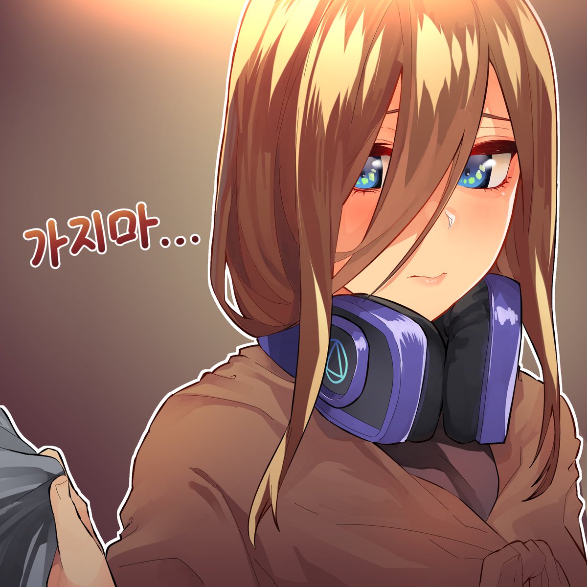 ヨンオさんがTwitterに投稿した中野三玖(五等分の花嫁)のイラスト。