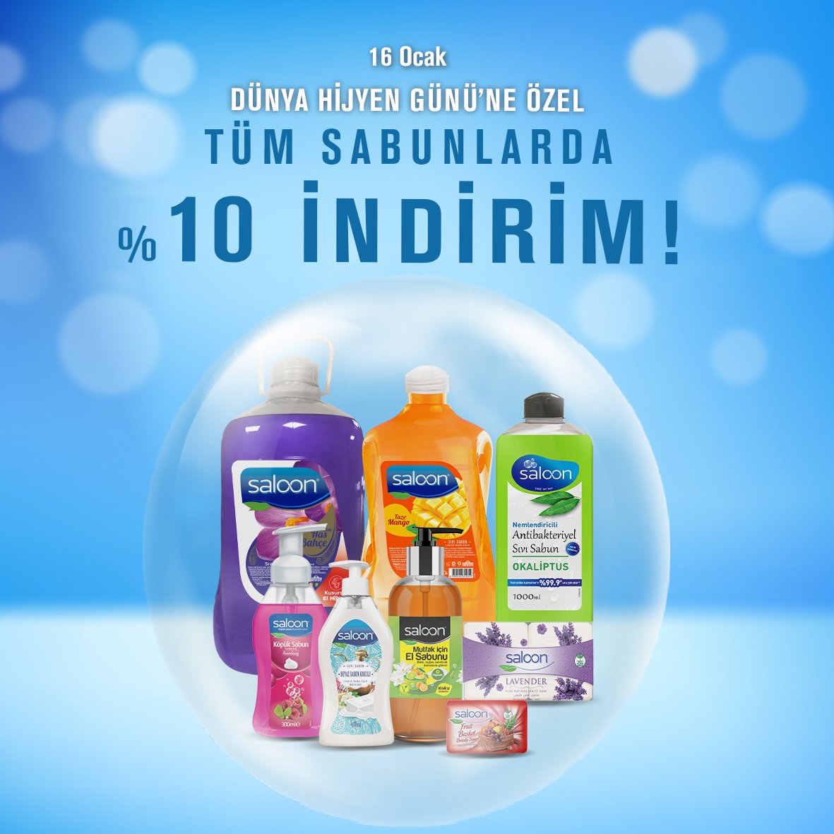 KomsuTr's tweet photo. 16 Ocak Dünya Hijyen Günü’ne özel tüm sabun çeşitlerinde %10 indirim! Tüm sıvı sabunlar, köpük sabunlar ve katı sabunlarda geçerli %10 indirimi kaçırmamak için siz de https://t.co/XQTZgNmK9i ‘u ziyaret edebilirsiniz.
#EvdeYoksaKomşudanAl #Komşu #DünyaHijyenGünü #Saloon #SıvıSabun https://t.co/xP3rxeKJvh