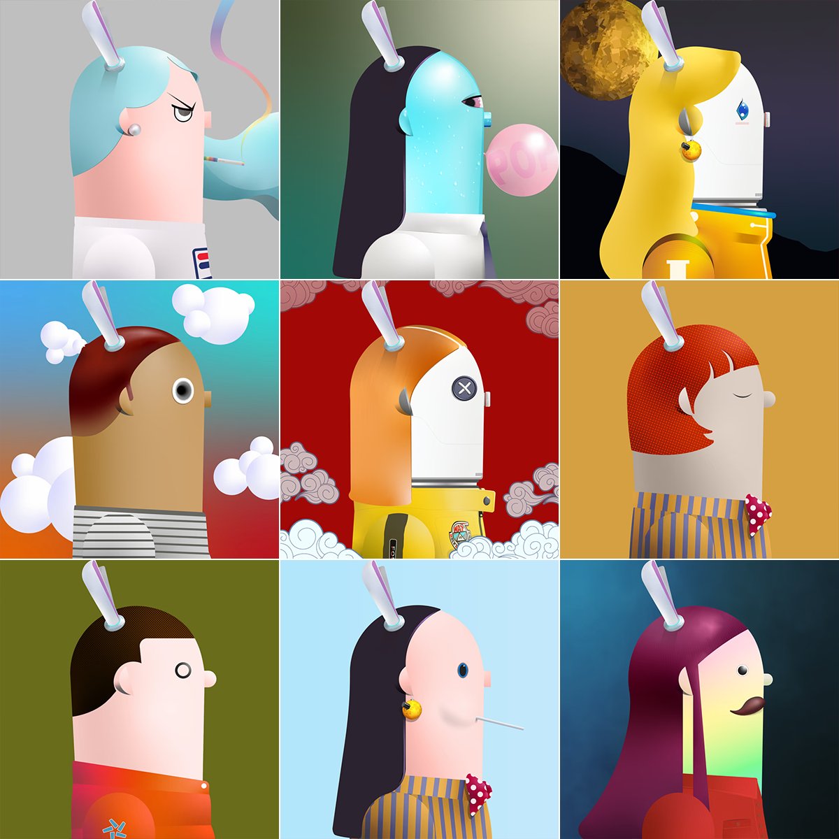 2023 is Rabbit's year🐰

Mole Town Friends is Indie Artist's Solo Project.
This project is a generative art built with 5K NFTs based on the ETH blockchain. CC0
opensea.io/collection/mol…
#NFTS  #mtfriends #RabbitYear