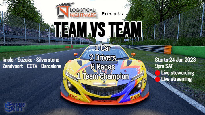 PaceMotorsports: Competitive Sim Racing is BACK!

The <a href="/LNR_ZA/">Logistical Nightmare Racing</a> PC ACC season is about to start!

Our lads are fielding a new team to take part in what will be an epic season of racing!

Pace Motorsport
<a href="/Ke_Malose/">I R Malose</a> and <a href="/calevdb/">Cale van den Berg</a> 

#WeArePace