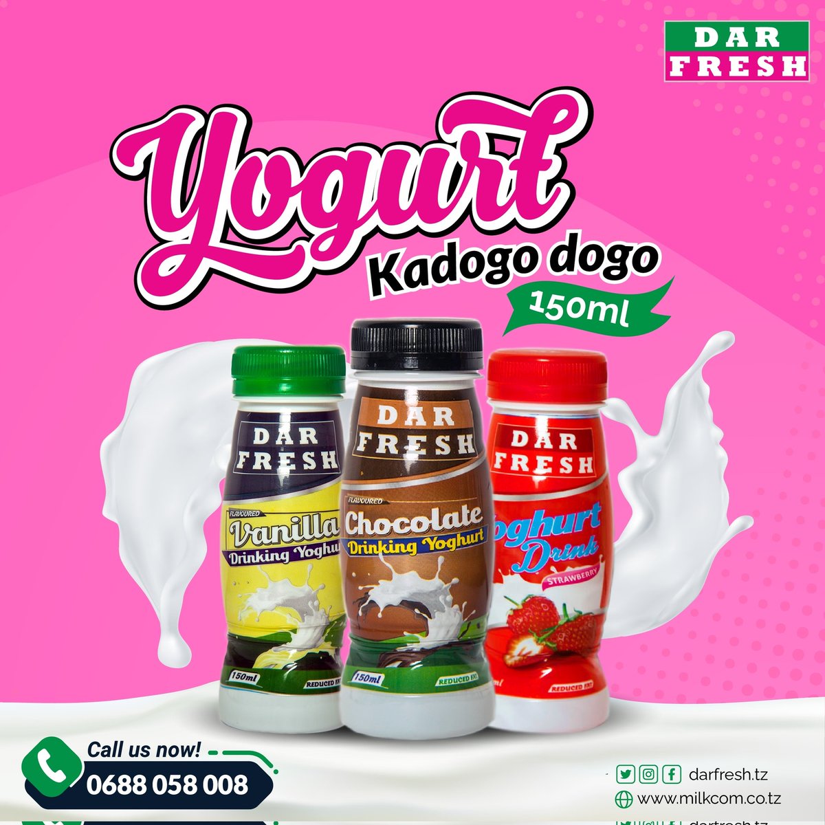 milkcomdairies's tweet photo. Kadogo dogo ila tamu kama woote 🤤❤️
#darfreshyoghurt #bestyoghurtintown #darfresh #Mondayvibes https://t.co/V8t6PYfUFz