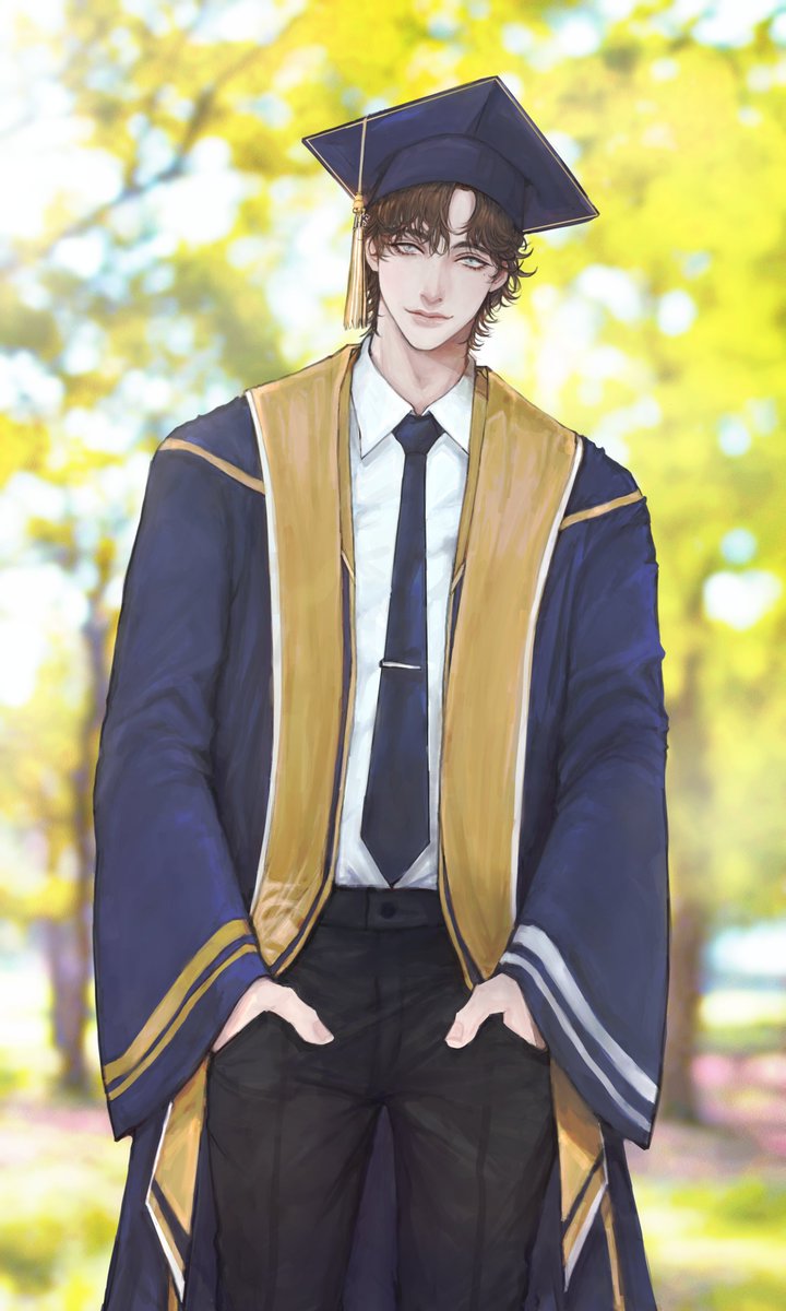 LHS_Jadrien's tweet photo. #LHS_Graduation | 10.20 น.

ใบหน้าที่ทุกคนคุ้นเคยดีปรากฎขึ้นหลังพิธีการที่โรงละครเสร็จ ดูแปลกตาอยู่บ้างที่วันนี้เขาไม่ได้อยู่ในฐานะ 'นักแสดง' ประจำชมรมละครเวที

"I bet you're gonna miss me when I'm gone" เขาว่า ก่อนที่รอยยิ้มบางๆที่ดูขี้เล่นจะปรายออกมา

(เรียนจบแล้วครับผม 😇) https://t.co/zsp1c8vHsj