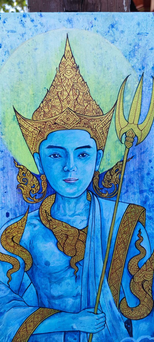 ARTtoU1991's tweet photo. พญานาคเทวบุตร 
Size 40x60 cm
Acrylic on canvas
 #art #artist #drawings #piant #monster #thaiart  #workformoney 

งานปีที่แล้วเสร็จนานแล้วแต่ไม่ได้ลง ด้วยปัจจัยหลายอย่าง
หวังว่าปีนี้จะมีไฟสร้างสรรค์งานต่อๆไป https://t.co/AEWy6Lbne3
