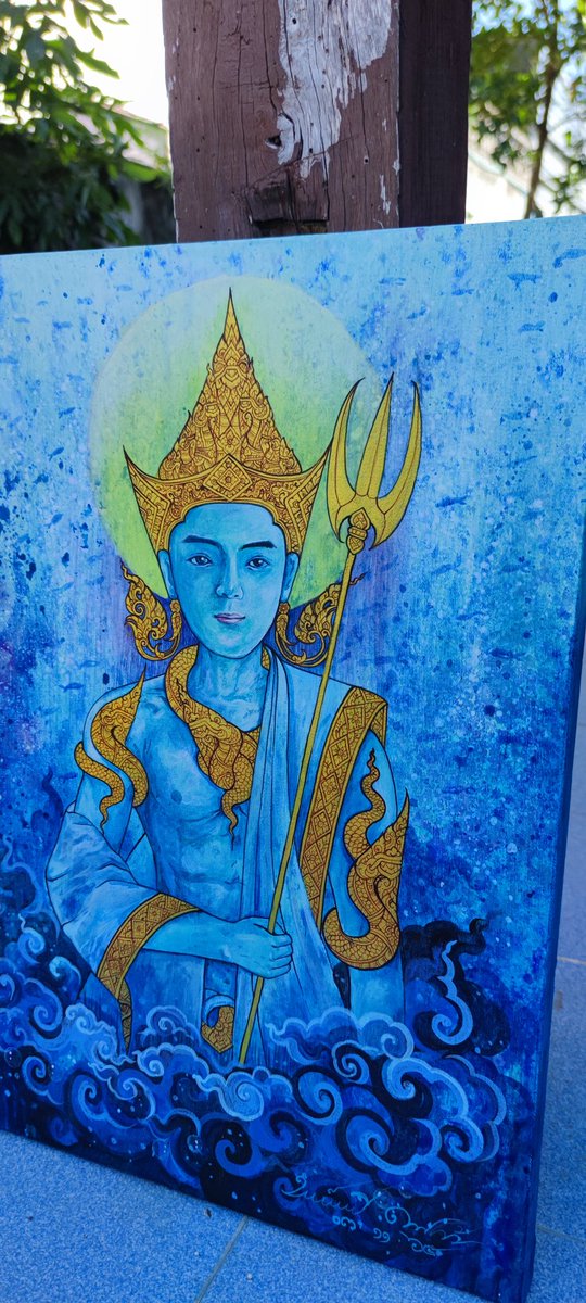 ARTtoU1991's tweet photo. พญานาคเทวบุตร 
Size 40x60 cm
Acrylic on canvas
 #art #artist #drawings #piant #monster #thaiart  #workformoney 

งานปีที่แล้วเสร็จนานแล้วแต่ไม่ได้ลง ด้วยปัจจัยหลายอย่าง
หวังว่าปีนี้จะมีไฟสร้างสรรค์งานต่อๆไป https://t.co/AEWy6Lbne3