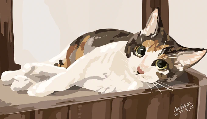 かきあげキャッツを描く者です。 