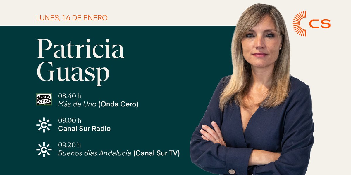 ¡Buenos días y #FelizLunes! 

Comienza la mañana siguiendo la actualidad con nuestra portavoz política, <a href="/PatriciaGuaspB/">Patricia Guasp</a>. ¡No te lo pierdas!