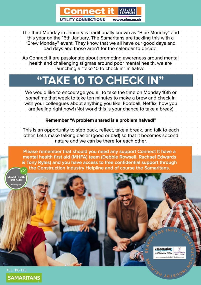 Blue Monday? Let's not let the calendar decide how we're feeling! 

#bluemonday #mentalhealthawareness #BrewMonday #bekind