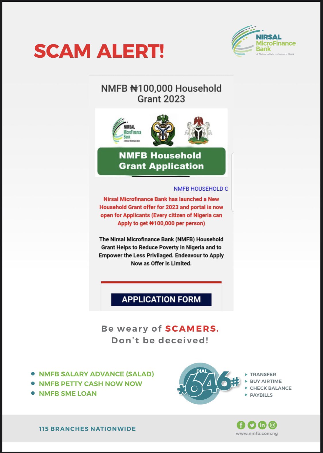Nirsal loan deals