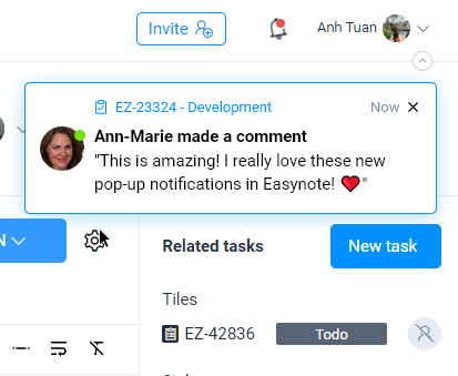 easynotedotcom's tweet photo. We have just released a brand new re-designed notifications system on Easynote, 
including desktop notifications ❤️! 

Visit https://t.co/sD1wsbveTr and try them out! 

#easynote #notifications #taskmanager #projectmanagement #business #saas https://t.co/fNhzH9s1wN