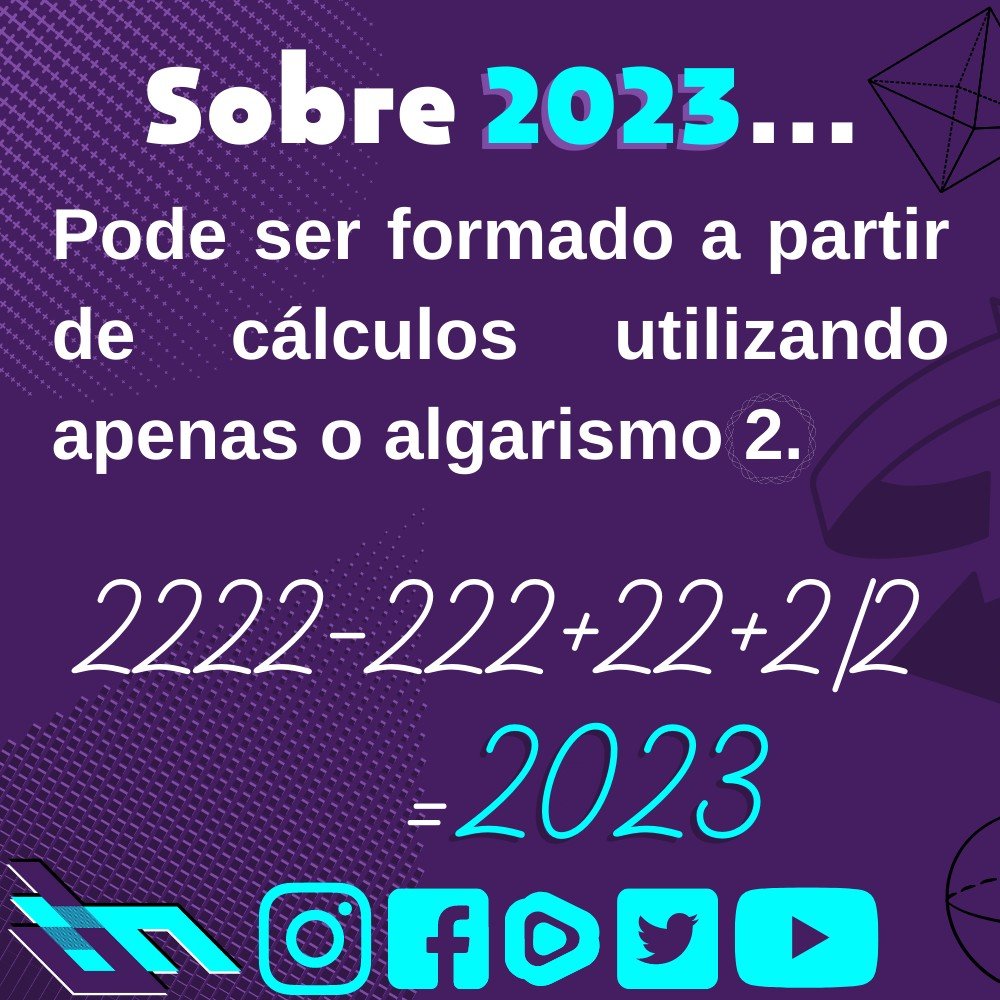 discipulosmat's tweet photo. Curiosidade...

#Curiosidade #Número #2023 #Numero2023 #Numero #Número2023 #Curiosity #Number #Number2023 #Numeros #Números #Algarismo #Algarismos #Algarismo2 #Algarismos2 #DiscipulosDaMatematica #Discipulos #Matemática #Matematica #Discípulos #DiscípulosDaMatemática https://t.co/XHcikv2gi8
