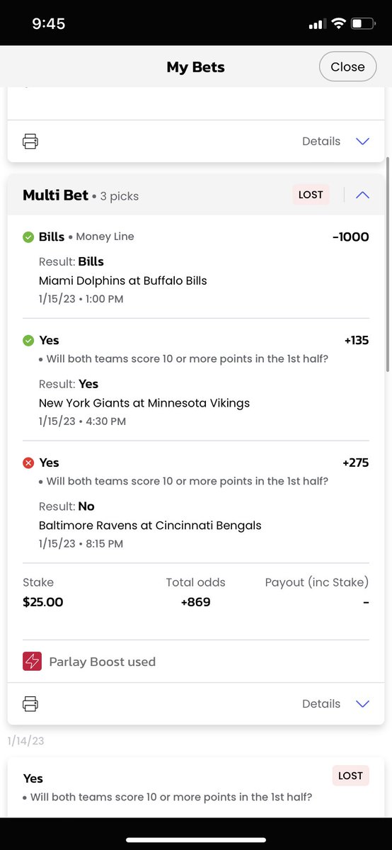 ProPettry's tweet photo. @WeidusKidYouKno This Would’ve Paid Out $300. The Missed Extra Point Ruined It.💀 https://t.co/C4YtLriCQF